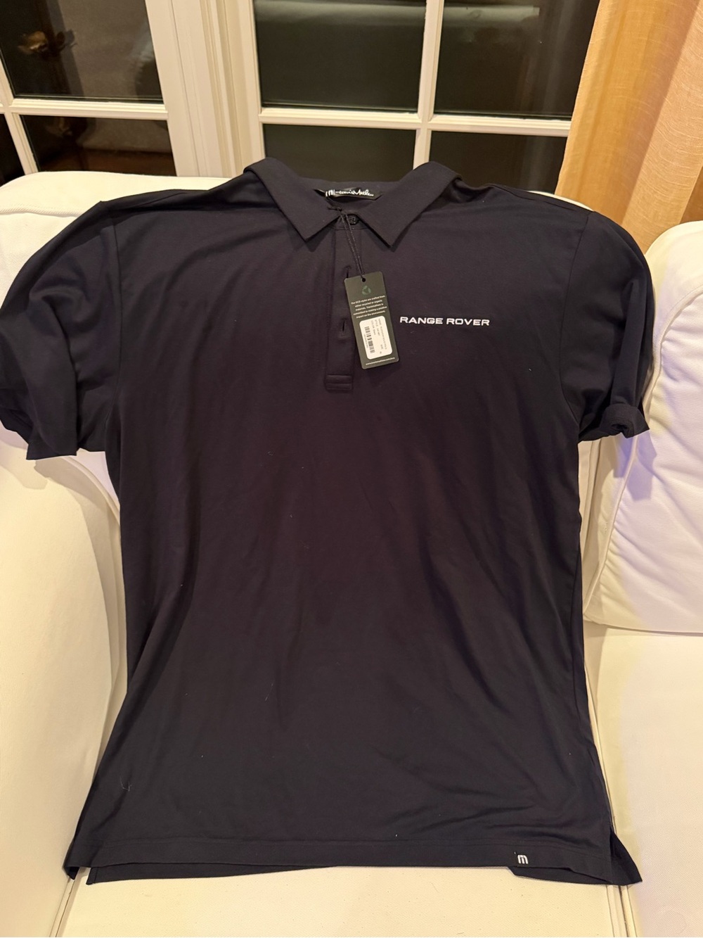 Travis Mathew Black Range Rover Polo Shirt